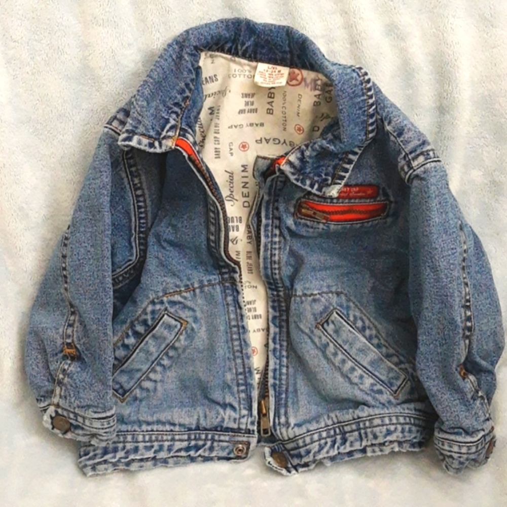 Baby Gap Original Special Edition Legendary Denim Zip Up Jacket VTG 12-24 mos